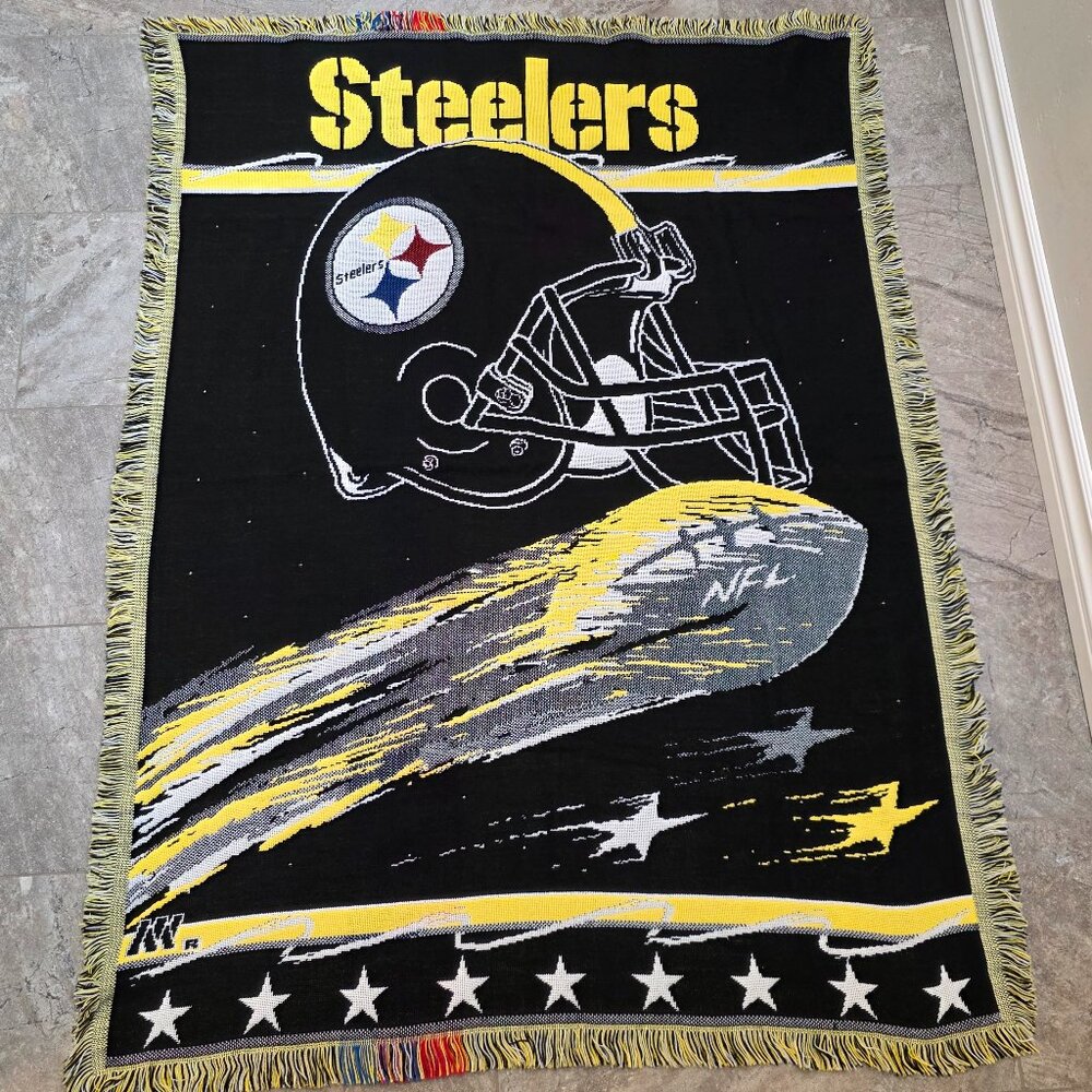 Vintage Pittsburgh Steelers Blanket The Northwest Company Throw Made In USA